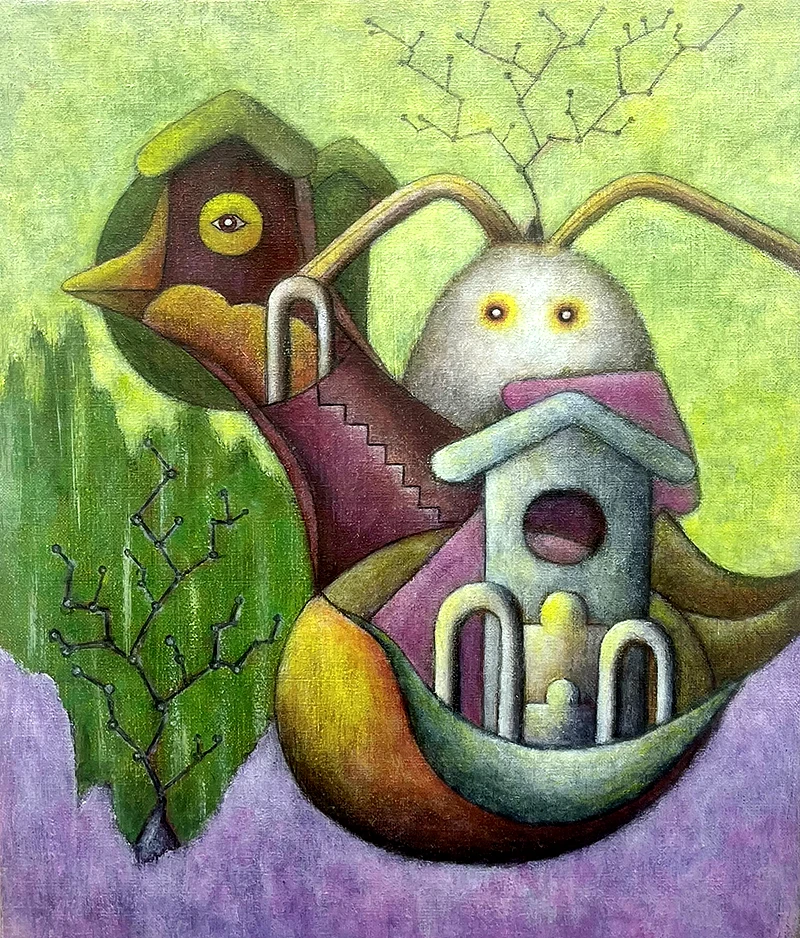 Untitled (Erika Hirako, 2022, Oil on canvas)