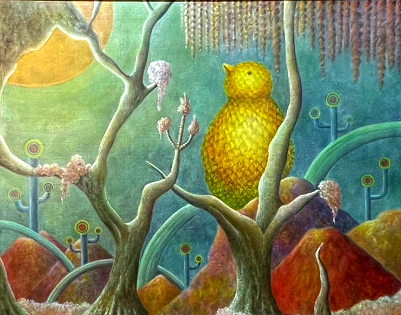 Bird 1 (Erika Hirako, 2022, Oil on canvas)