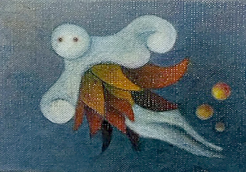A Star in Space (Erika Hirako, 2023, Oil on canvas)