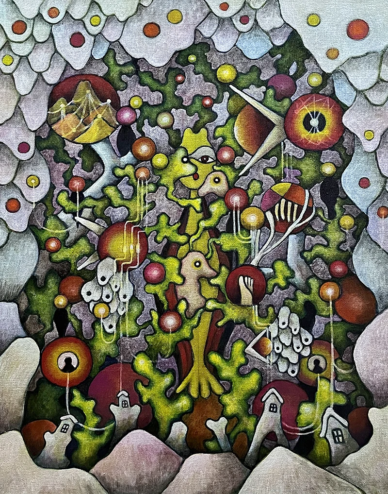 Labyrinth (Erika Hirako, 2023, Oil on canvas)