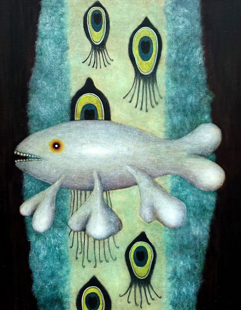 Fish 2024 (Erika Hirako, 2024, Oil on canvas)
